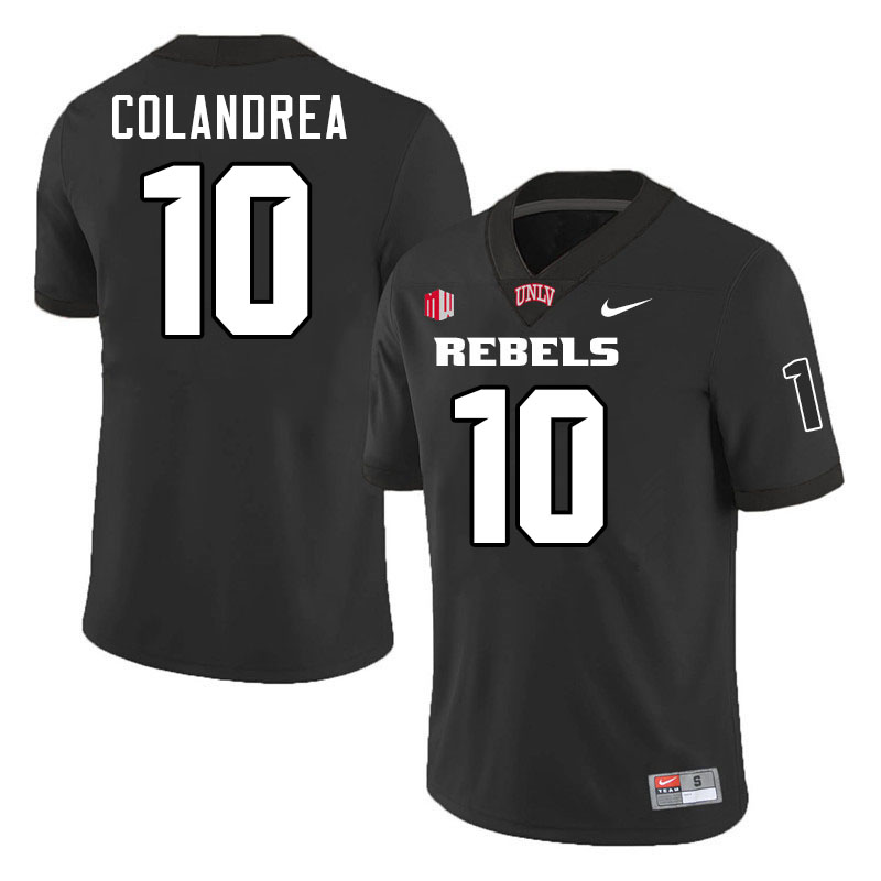 UNLV Rebels #10 Anthony Colandrea College Football Jerseys,Uniforms-Black